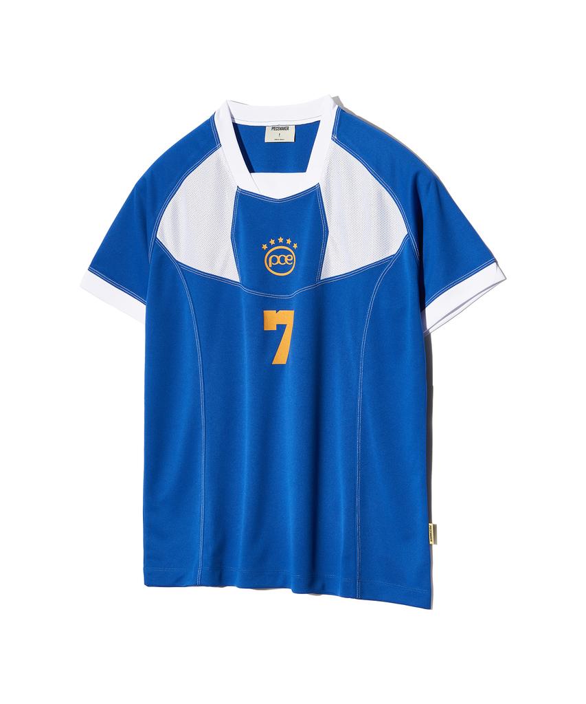 PEACE MAKER Sporty Mesh Combi Jersey Top (Blue)