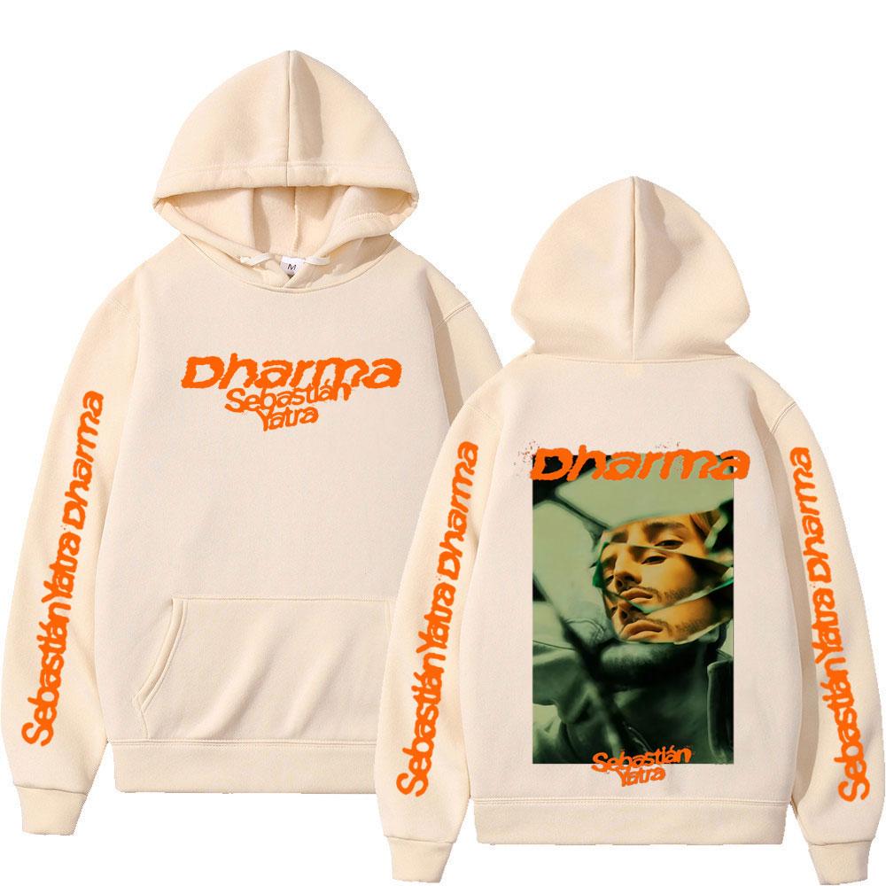 Rapper SEBASTIAN YATRA Vintage Bedruckter Hoodie Herren Damen Hip-Hop Pullover Langärmlig Locker Lässige Sweatshirts Herbst und Winter