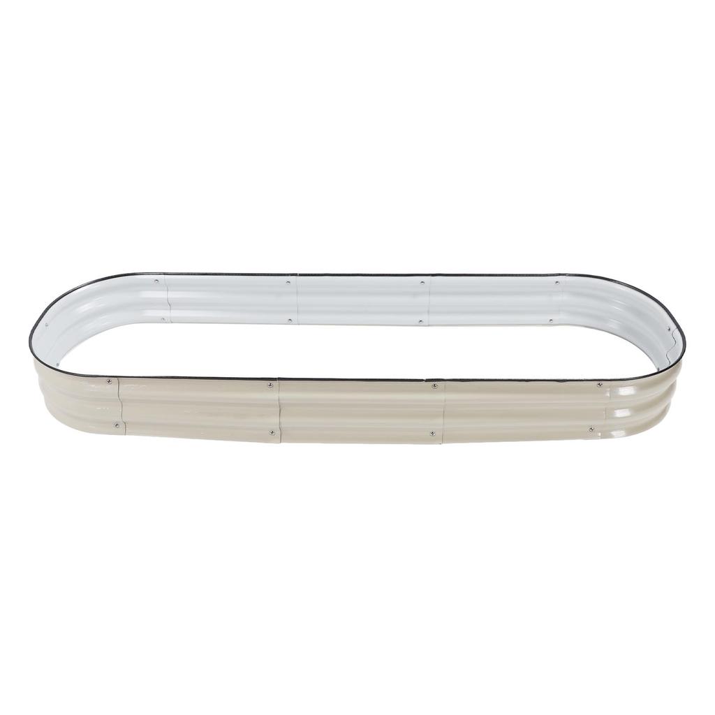 Steel Raised Garden Bed   Gardening Outdoor Planter Box with Open Bottom for Growing Vegetables Fruits Flowers