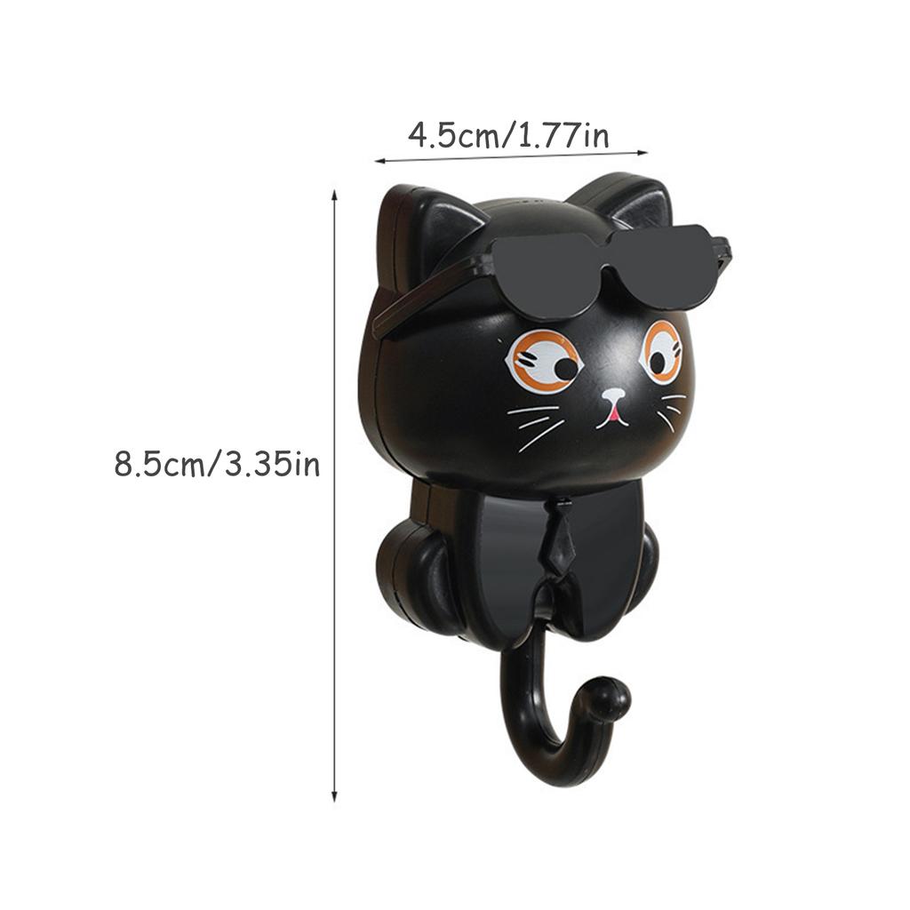 Cartoon Cat Key Hook Strong Adhesive Wall Hooks for Home Decoration