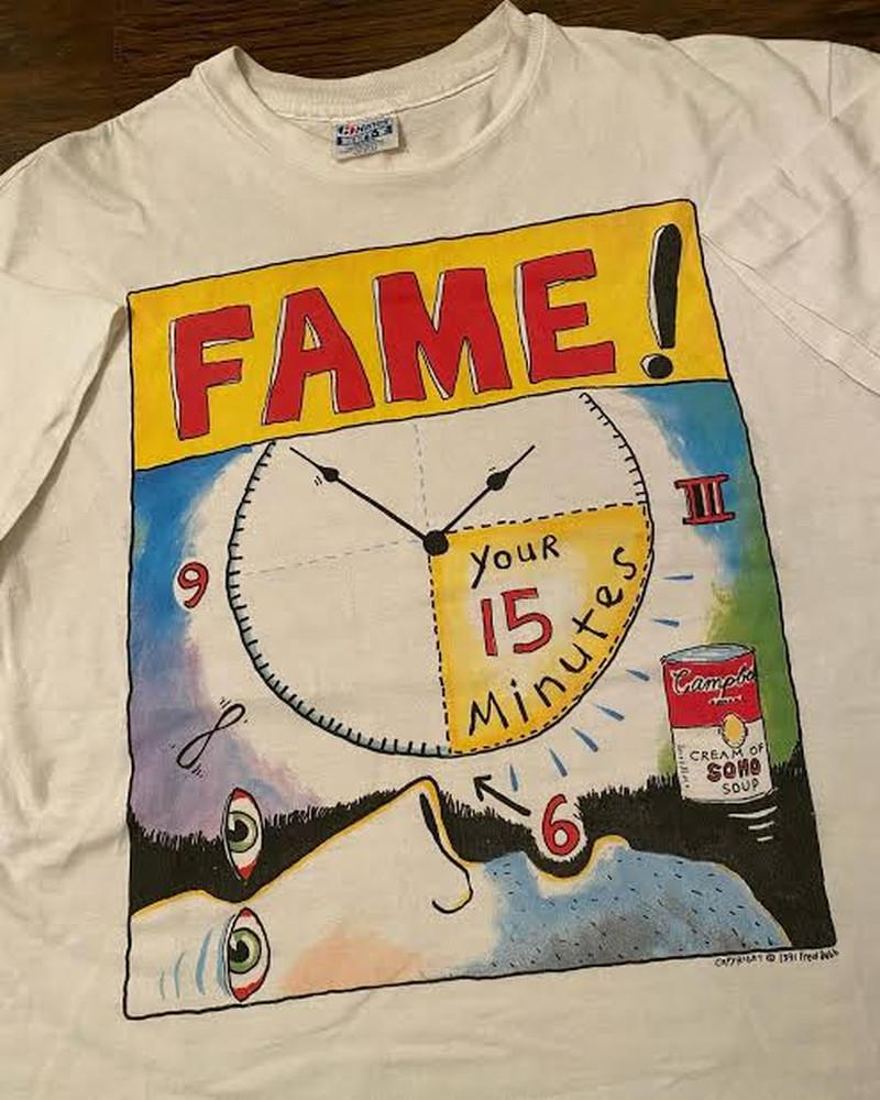 Редкий! Футболка Fred Babb Fifteen Minutes Of Fame Унисекс Концертная S до 5XL El677 4XL