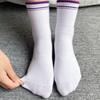 Non-Slip Professional Yoga Pilates Socks Women Fruit Embroidery Mid-Calf Sports Socks Customizable