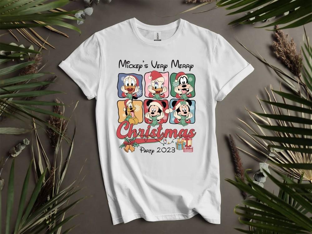 

Mickey s Verry Merry Christmas PartyT-shirt T shirt Men Women Unisex Tshirt I185 4XL