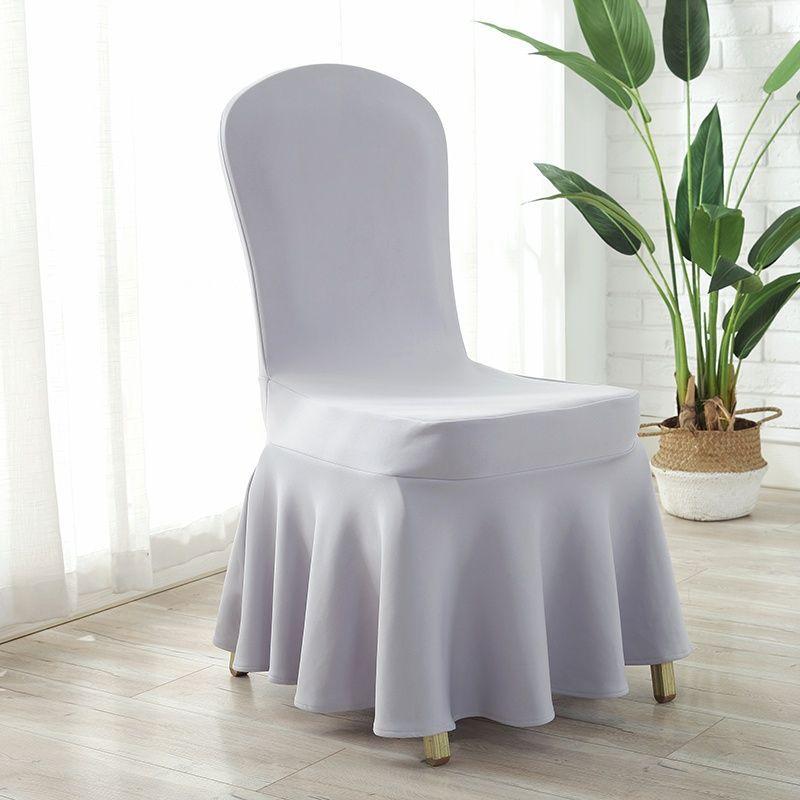 Sun Skirt Elastic Air Layer Chair Cover, Thickened Universal Chair Cover, Hotel Wedding Banquet Chair Cover