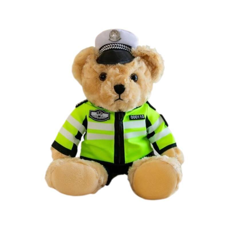 Cute Teddy Bear Plush Toy For Firefighters And Police Officers Perfect Gift For Qixi Festival 30cm/25cm