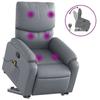 VidaXL Reclining Massage Armchair Grey Faux Leather 3204896