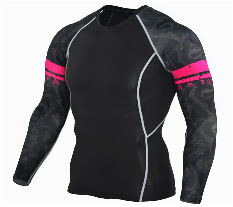Camiseta deportiva de secado rápido con mangas de flores para hombre, ropa de fitness para correr, ropa de compresión elástica