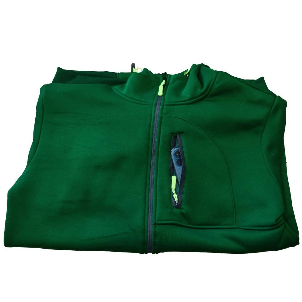 Stor herr höst- och vinter sport fitnessjacka, avslappnad sweatshirt med armdragkedja, kofta, jacka med huva, sweatshirt med huva