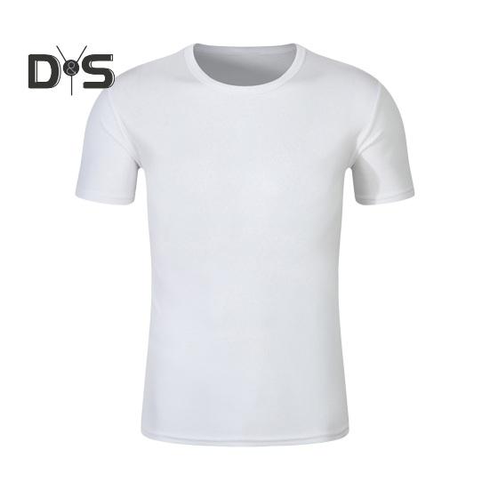 

Унисекс Рекламная футболка С коротким рукавом О-образным вырезом Поглощение пота Быстросохнущая Мягкая Дышащая Сплошной цвет DIY Печатный Эластичный Спорт Встреча с волонтерами L белый