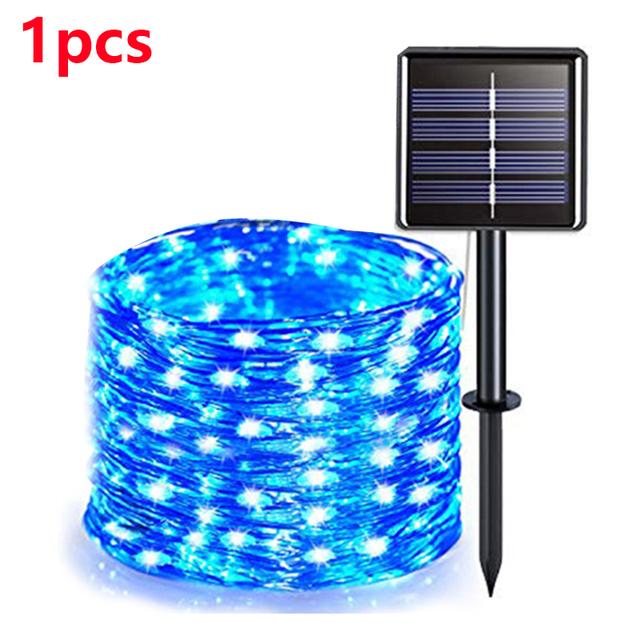 42M400Leds Solar LED Licht Außen Lichterkette Garten Solar Lichterkette Wasserdicht Weihnachts Gartendekoration Außen