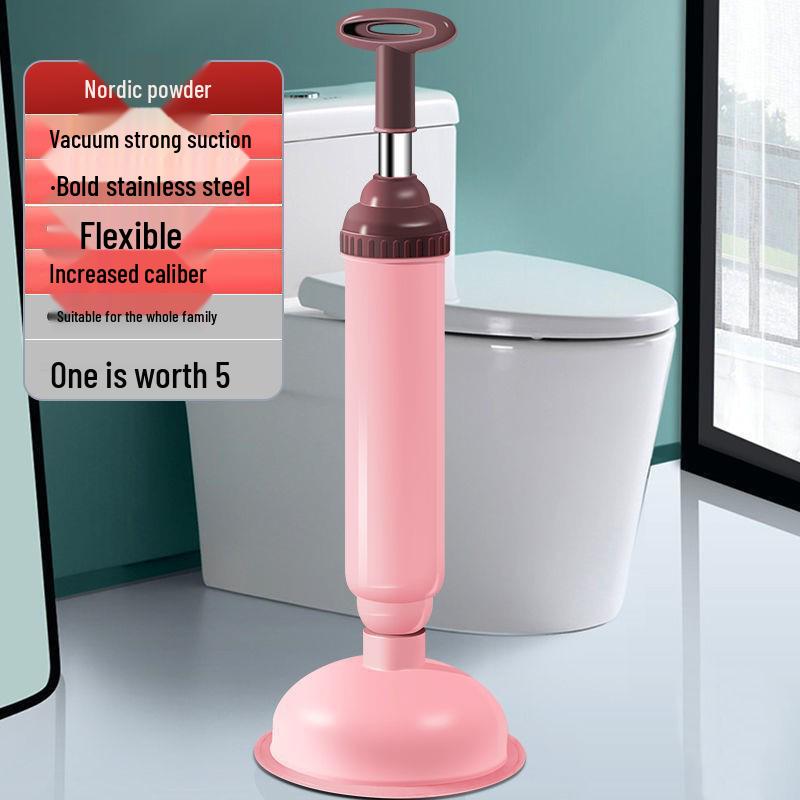 

Leather Suction Cup Toilet Plunger - Powerful Drain Unblocker Gadget