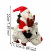 Musical Santa Riding Reindeer Toy Animated Musical Electric Xmas Ornament  Home Display