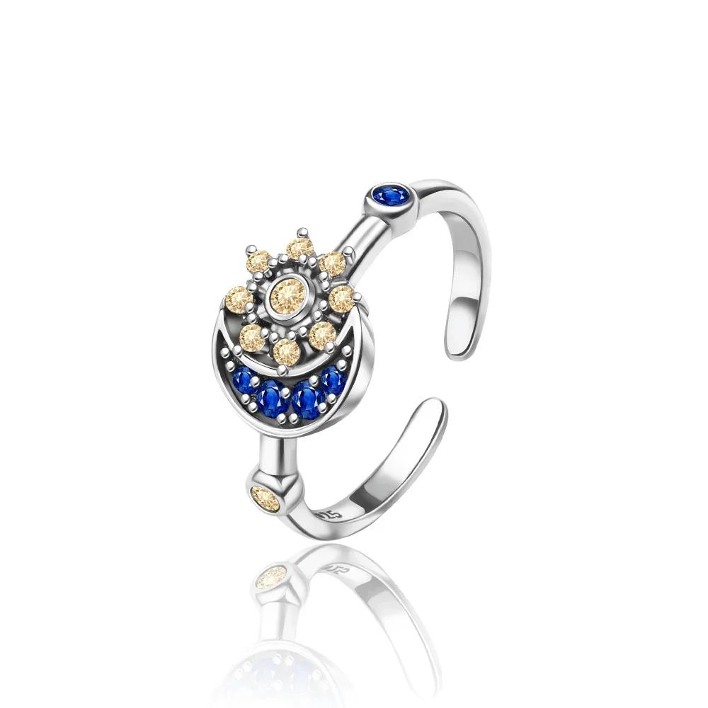 925 Silver Star Moon Charms Earrings Pendant Beads Fit Bracelet Necklace DIY Fine Jewelry Gift for Women