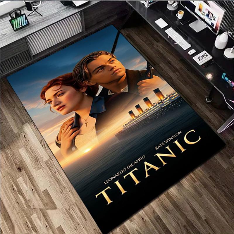 Titanic Carpet Office Decorative Carpet For Living Room Bedroom Door Mat Floor Rug Computer Chair Area Rug