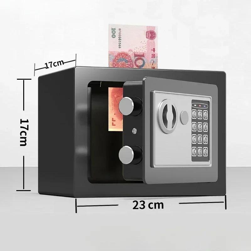 Home Protection Multi Functional Mini Password Box Portable Safe Coin Storage Tank Safety Box чёрный
