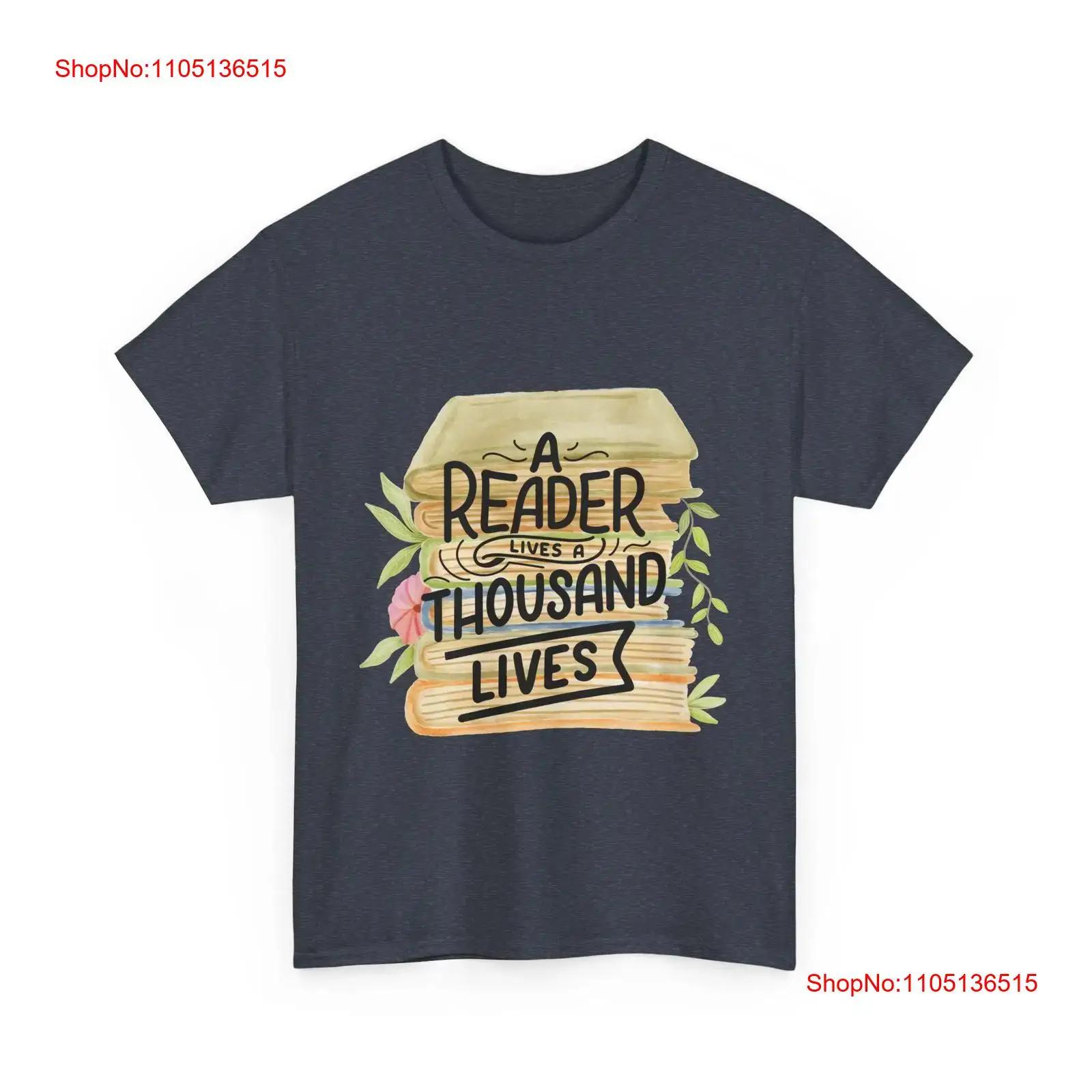 Teacher Floral Book T Shirt Women s A Reader Lives Thousand vintage Washed fashion Soft Unisex designer clothes Casual graphic S разноцветный