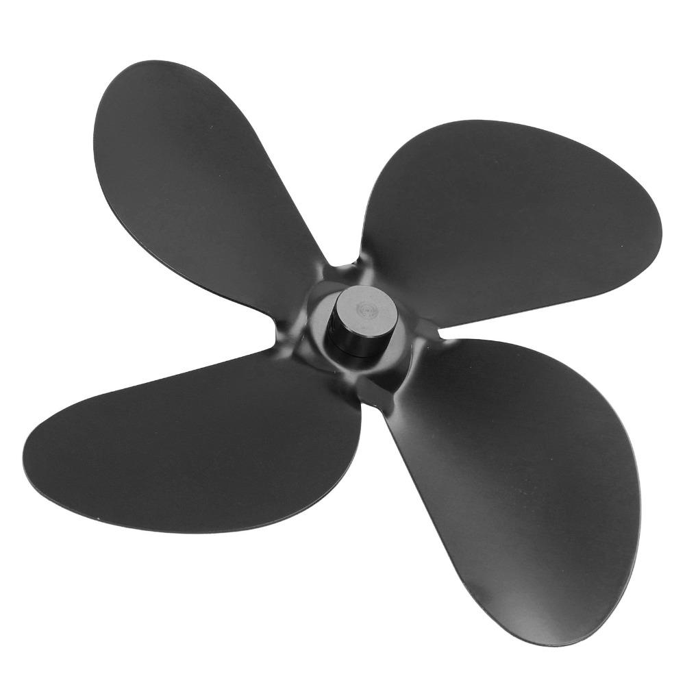 Aluminum Alloy Stove Fan Blades High Temperature Resistant 4 Blades Heat Powered Fan Heavy Duty High Performance