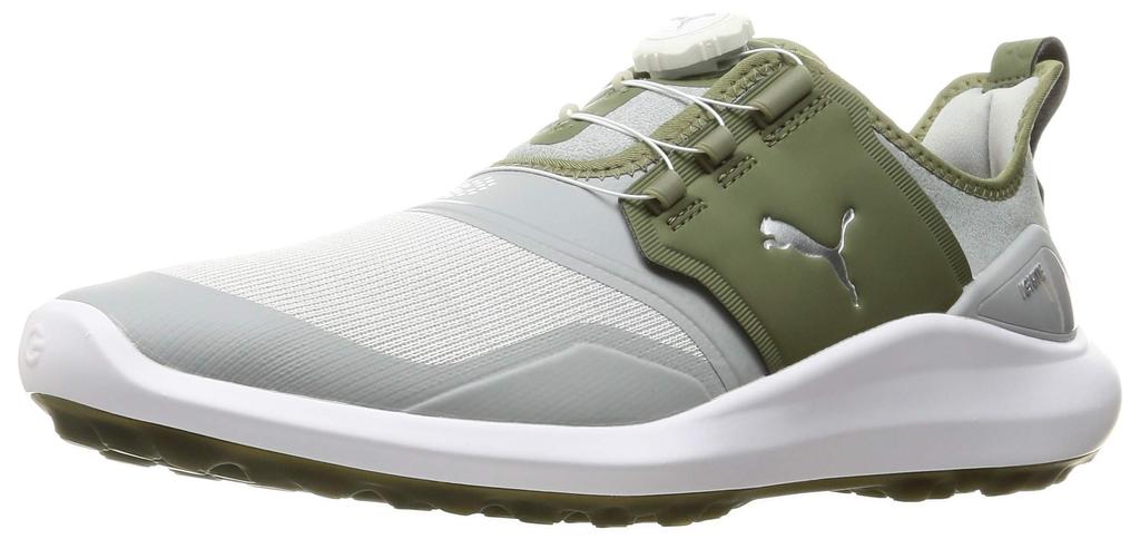 Golf Shoes Ignite NXT Disc High Rich Green cm [PUMA] Men's Rise/PUMA Silver/Deep 27.5