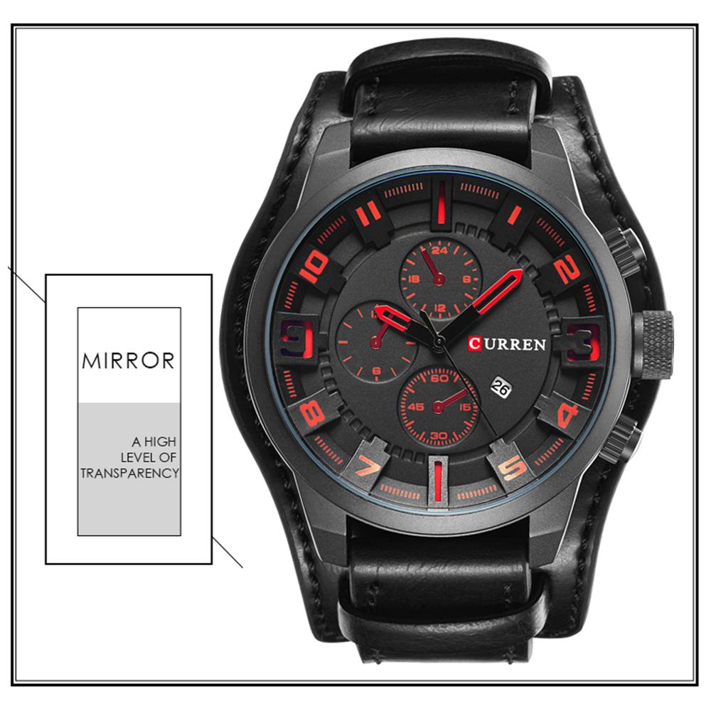 CURREN Luxury Brand Analog Sports Men Watches Fashion Creative Quartz Leather Strap Wristwatch Date Male Clock Reloj Hombre