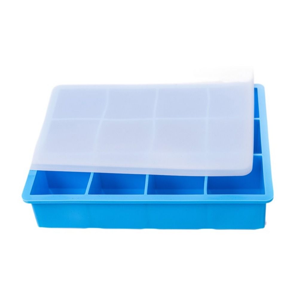 4/6/8/12 Grids Ice Cube Maker Silicone Square Ice Mold Multifunctional Large  Ice Cube Tray  Bar