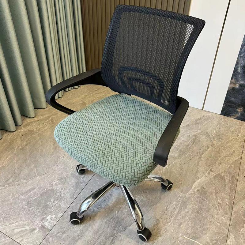 1Piece Velvet Office Chair Cover Computer Swivel Seat Cover Modern Elastic Chair Slip Washable Slipcovers Removable Dust Cover