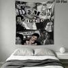 The Vampire Diaries Wall Tapestry Aesthetic Wall Hanging Printed Fabric Blanket Decorative Tapestries for Bedroom Living Room Home Decor