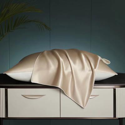 Funda de almohada de seda Charmeuse de seda de morera con parte inferior de Lyocell para el cabello y la piel 1 unidad Cierre tipo sobre