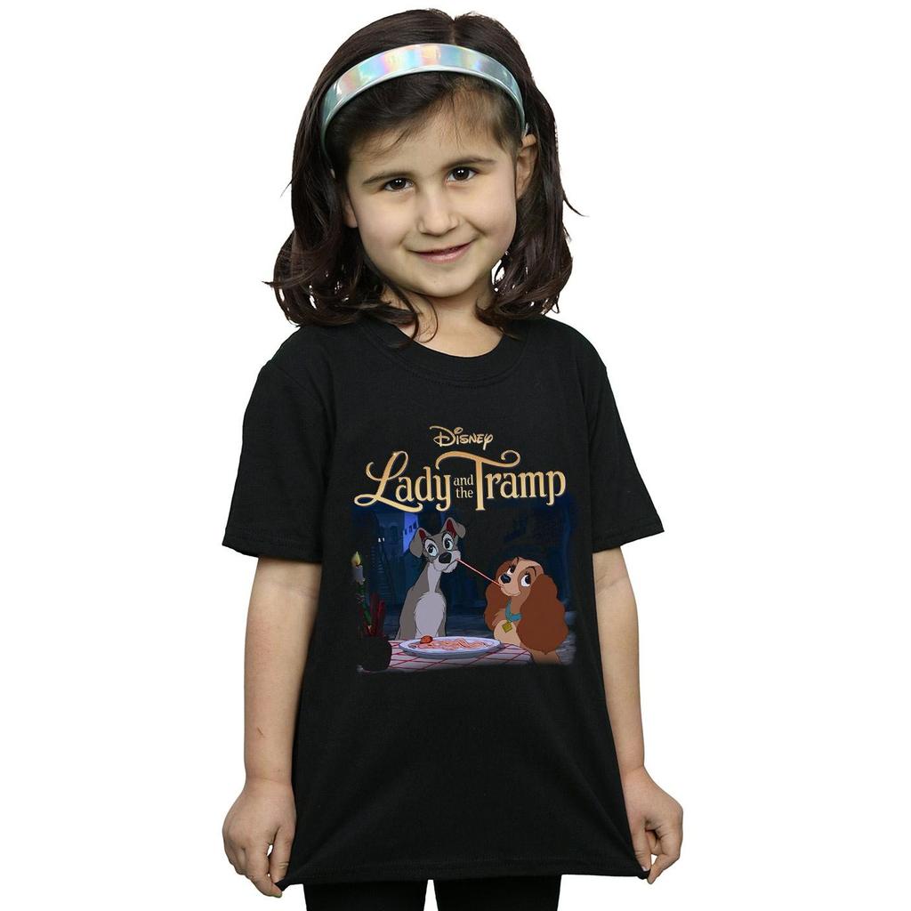 Disney Girls Lady And The Tramp Homage Cotton T-Shirt