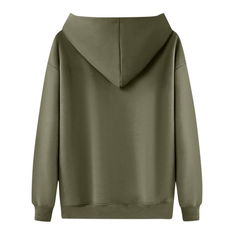 Women's Hoodies & Sweatshirts - Fashionable Women Solid Color Hooded Sweatshirt Long Sleeve Pullover