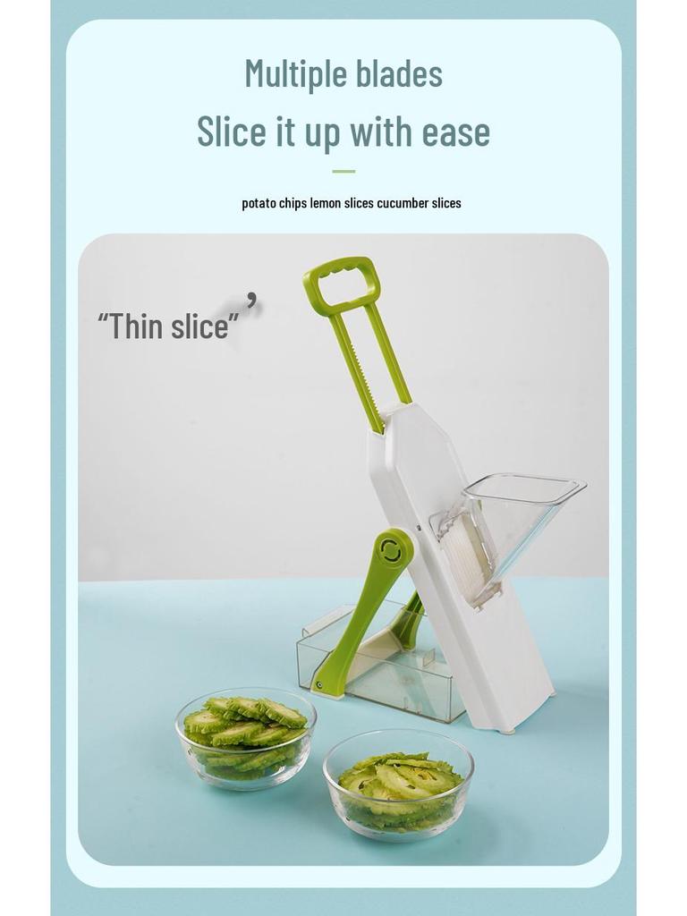 Multifunctional Vegetable Cutter & Slicer - Kitchen Shredder & Potato Julienne Tool