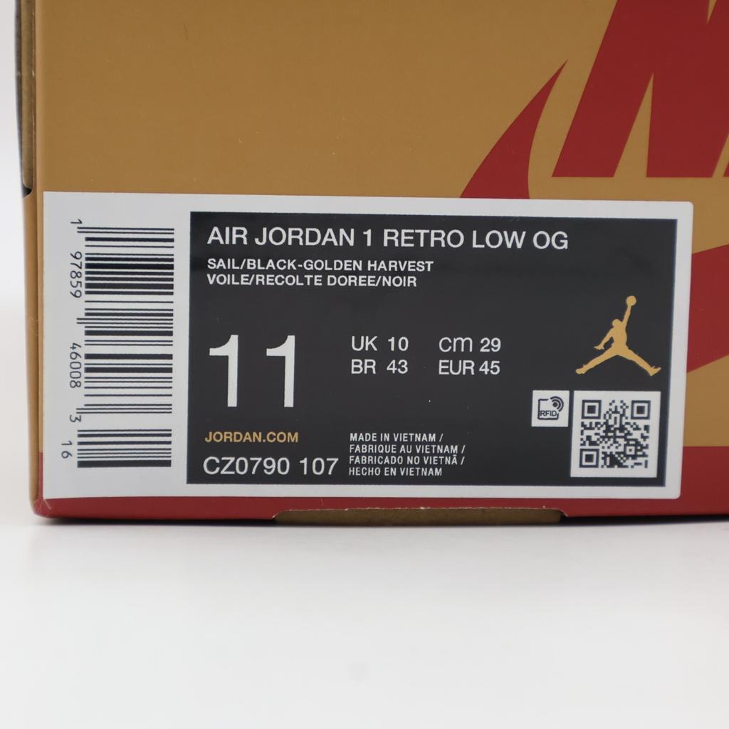 CZ0790-107 Nike Air Jordan 1 Low OG Rookie of the Year Sail and Golden (Men's)
