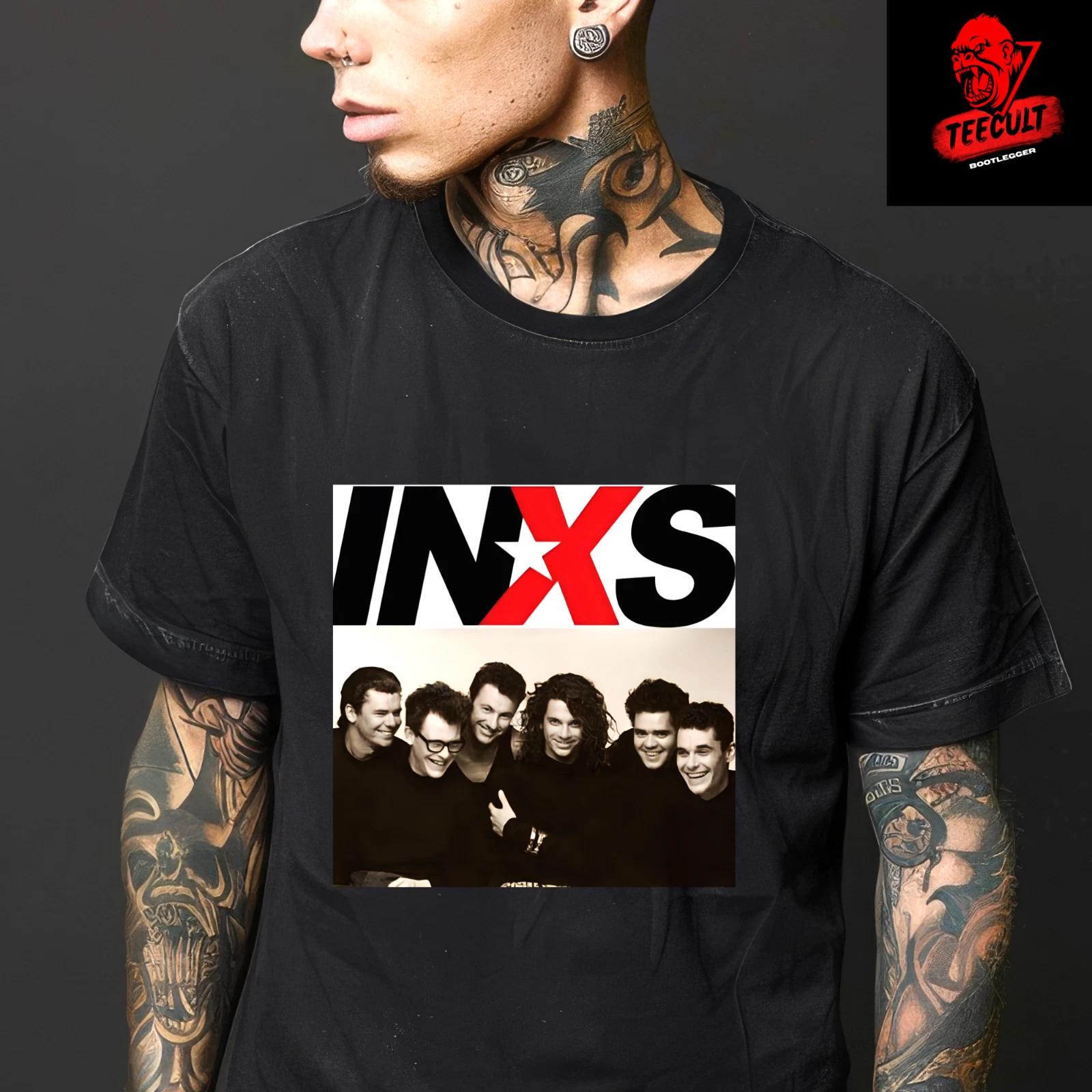 Men s and Women s T-shirts INXS Classic 80s Rock Band Unisex Cotton Premium L