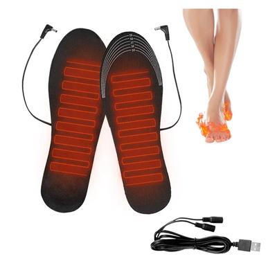 Värme Thermal Shoe Sock Insoles Fötter Warm Pad Tvättbar USB Elvärmeskor