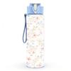 1PC Soft Tiny Floral Seamless Pattern Print 750ml Color Plastic Sports Water Bottle Leakproof Flip Straw Lid Suitable for Sports Office Home Use