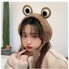 Warm Knitted  Frog Hat Knitted Warm Hat Cap Gift Idea Women  Beanie Hat  Autumn Season