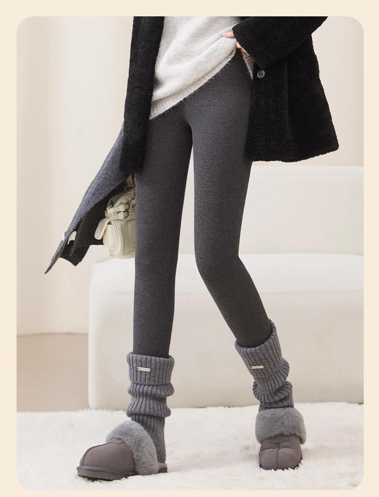 Extra Thick Plush Warm Cotton Pants - Seamless Slimming Plus Size Autumn/Winter Base Layer for Women