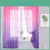 Color Tulle Modern Window Gradient Curtains For Living Room Bedroom Organza Voile Curtains Hotel Decoration Blue Sheer Curtains