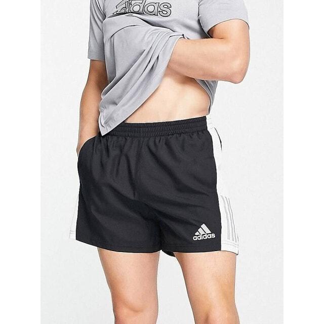 

Черные белые шорты со вставками adidas Running Own the Run