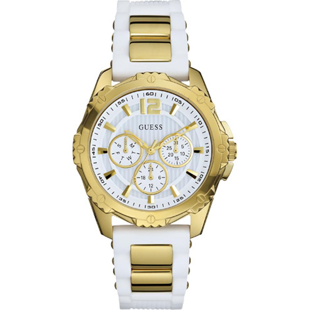 GUESS Intrepid 2 Белый Нержавеющая сталь Силикон/Резина Женские Кварцевые W0325L2 белый