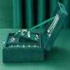 Vintage Jewelry Display Box Double Layer Velvet Pendant Necklace Bracelet Earring Ring Watches Storage Boxes Jewellery Organizer
