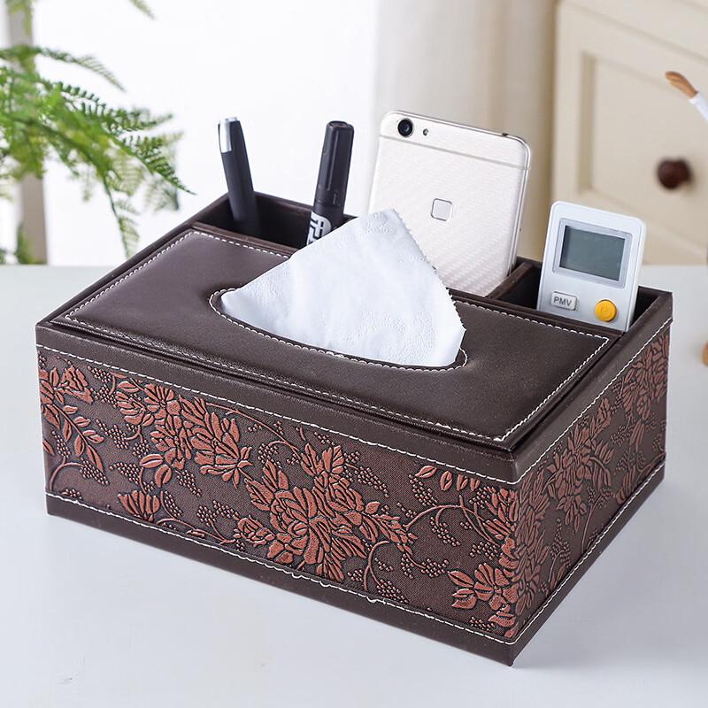 European Style Leather Tissue Box
