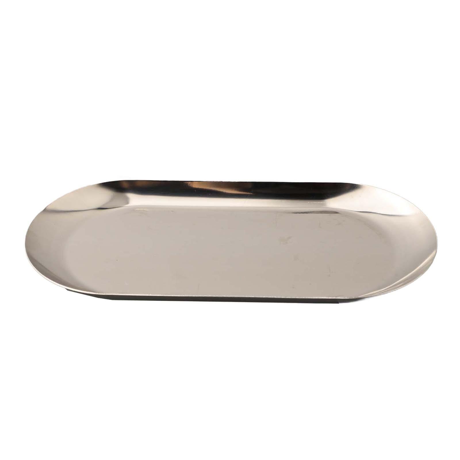 Classy Stainless Steel Tray Organize and Display Your Essentials in Style 18cm