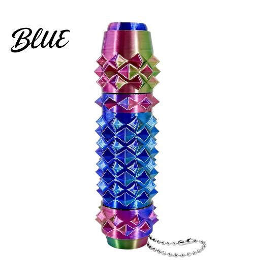 Fidget Toy with Storage 6-In-1 Clicker Spinner Roller Maze Spiky Grip Stress Anxiety Relief Pain Stimming Tool Sensory