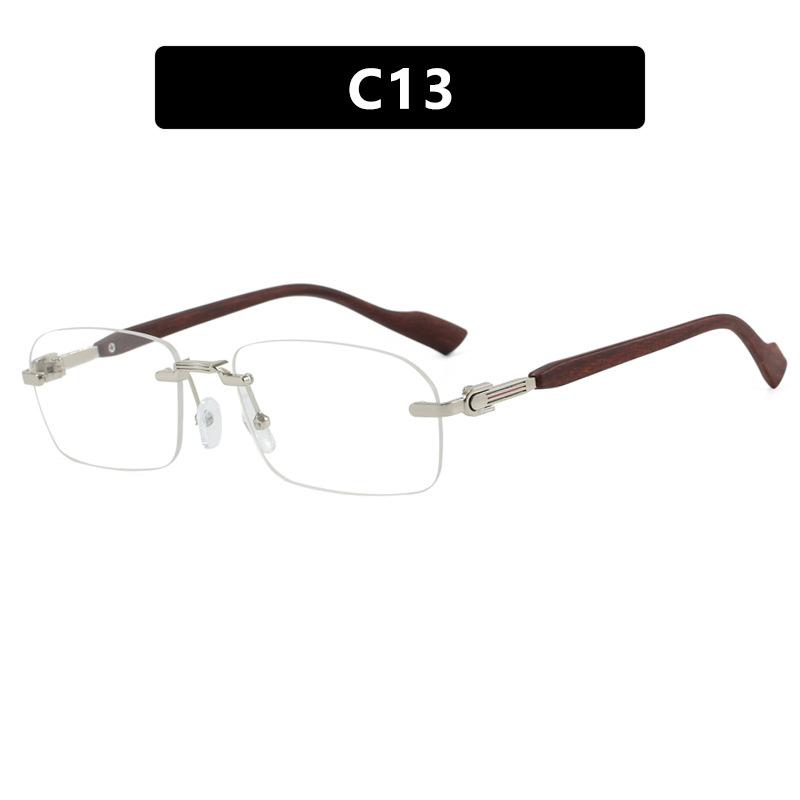 

Rimless Metal Sunglasses Women For Men Vintage Punk Luxury Brand Designer Irregular Square Popular Hip Hop Sun Glasses Uv400 As the photo