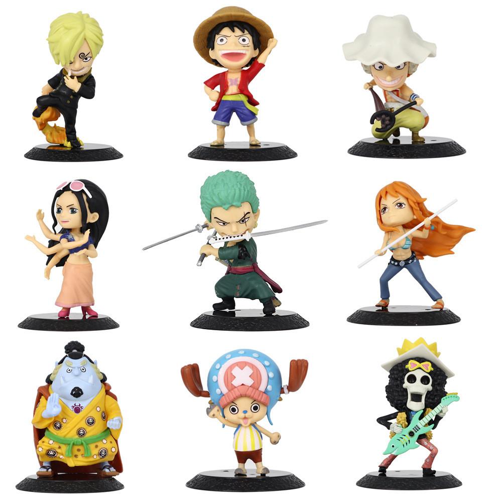 Creative Pvc One Piece Anime Model Figurines Featuring Luffy Zoro Nami Perfect For Cake And Decor Home