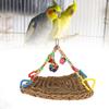 Bird Climbing Net Colourful Swing Hammock Chewing Hanging Mat for Decoration Playing