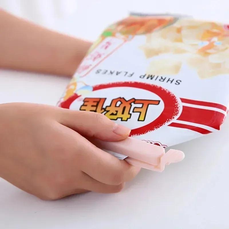 Bag Clips Food Snack Sealing Clip Portable Kitchen Storage Accessories Tool Elastic Buckle Package Bag Clamp