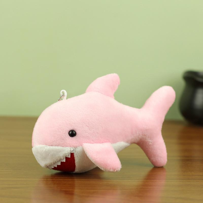 Entzückender Plüschhai-Schlüsselanhänger Liebliches Hai-Plüschtier für Kinder Rucksack-Accessoire