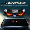 Auto-Atmosphärenlicht Solare Teufelsaugen für Windschutzscheibe, Warnschild für Fenster mit drei intelligenten Modi, Individuelle Außen Dekoration LED Digital