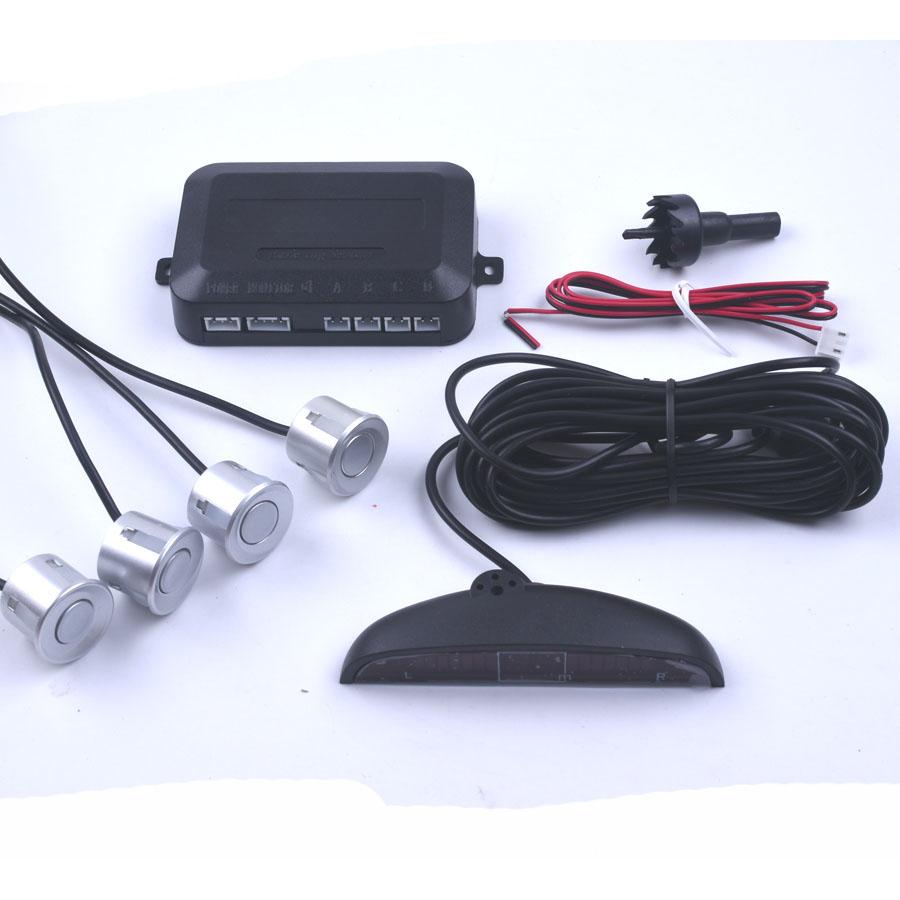 Car LED Parking Sensor 4 Kit Display Reverse Backup Radar Monitor System Assistance Universal 7 Colors